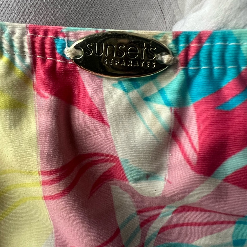 Sunset Colorful Flower Tankini - Picture 3 of 4